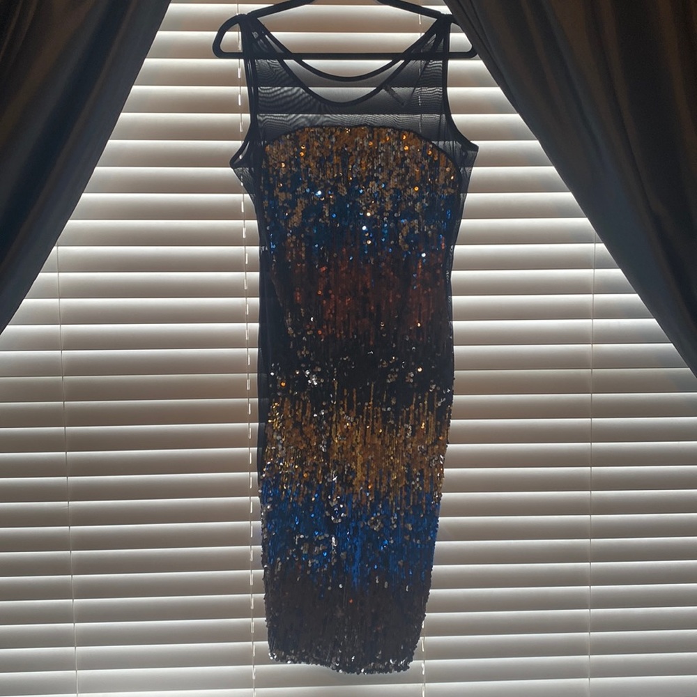 Multicolor sparkly dress